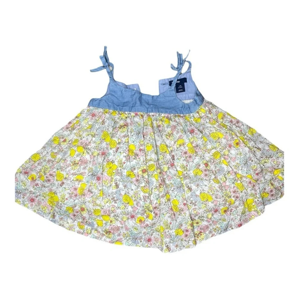 Baby girl, floral lemon dress